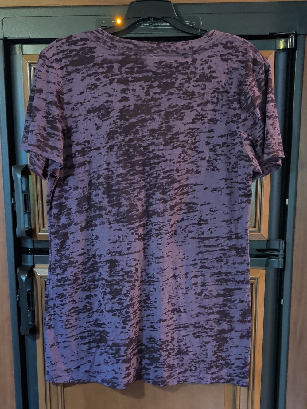 Next Level Apparel Purple Burnout 'tired as a Mother' V-Neck Tee - Picture 5 of 5